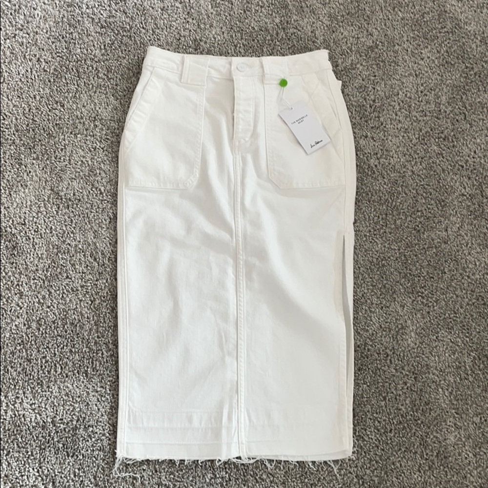 Sam Edelman White Denim pencil skirt sz 0